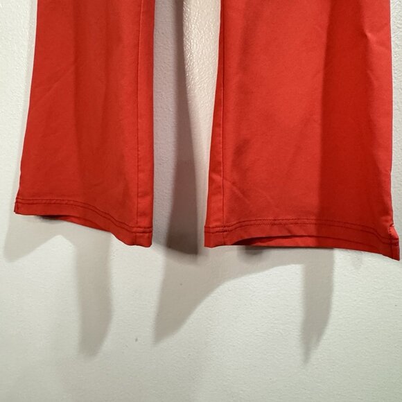 Carhartt Force Pants Womens M Scrubs Work Coral Orange Flare Pull On Comfort - Picture 3 of 9